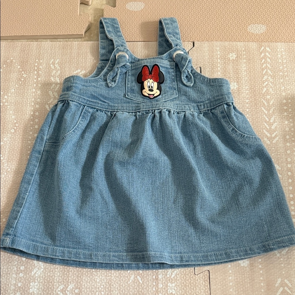 Denim Dress with minnie mouse